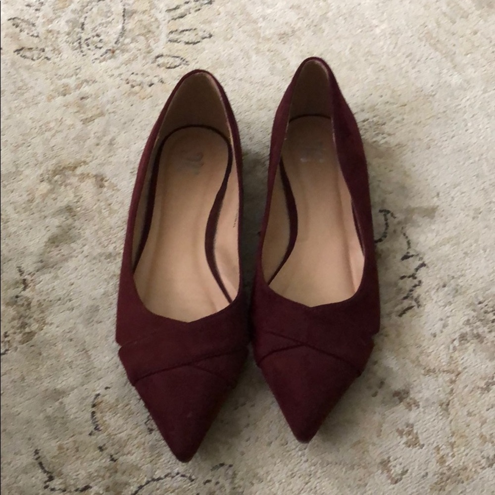 Suede flats